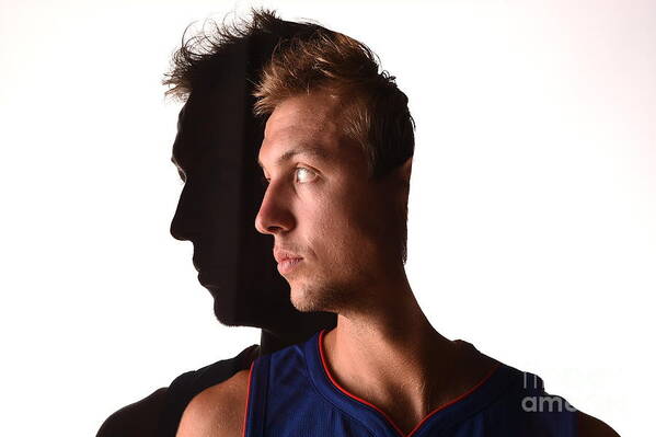 Looking Over Shoulder Art Print featuring the photograph Luke Kennard by Brian Babineau