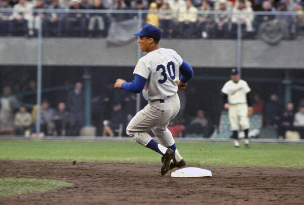 American League Baseball Art Print featuring the photograph Maury Wills #1 by Focus On Sport