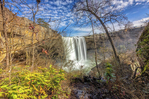 Waterfall Art Print featuring the photograph Noccalula Falls in Gadsen, AL #1 by Peter Ciro