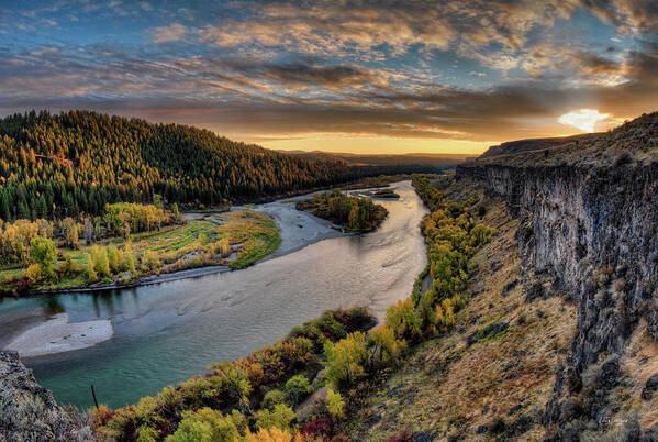 Autumn Art Print featuring the photograph River Magic #1 by Leland D Howard