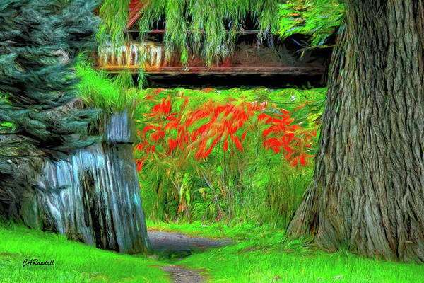 Garden Art Print featuring the photograph Sumac Shelter #1 by Carol Randall