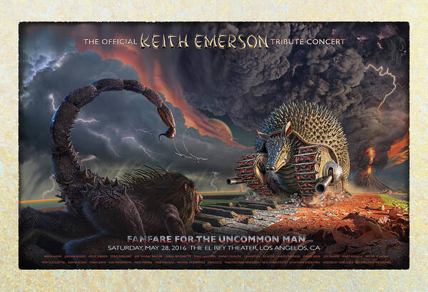 Elp Art Print featuring the digital art Tarkus Legacy 7 by Jerry LoFaro