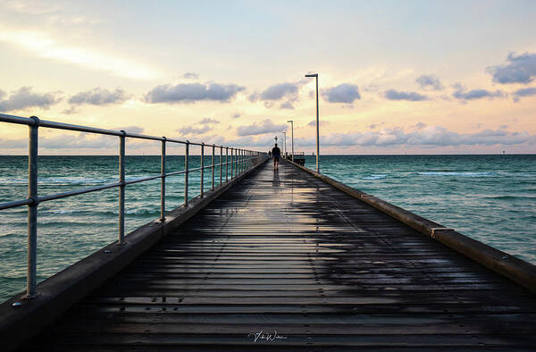 Pier Art Print featuring the photograph The Pier by Vicki Walsh