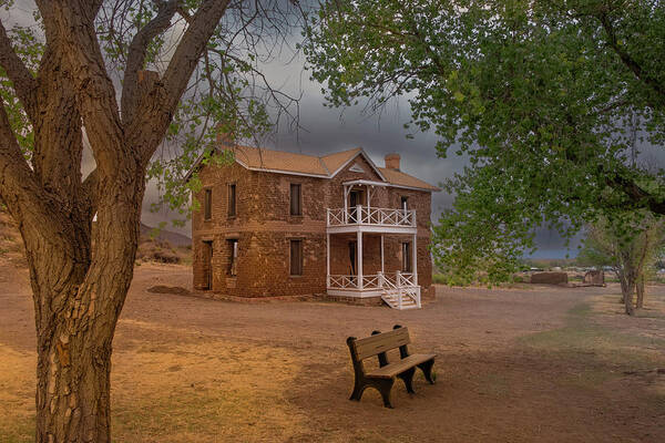Wall Art Art Print featuring the photograph Unmarried Officer's Quarters #1 by Peyton Vaughn