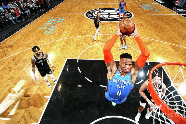 Russell Westbrook Art Print featuring the photograph Russell Westbrook #10 by Nathaniel S. Butler
