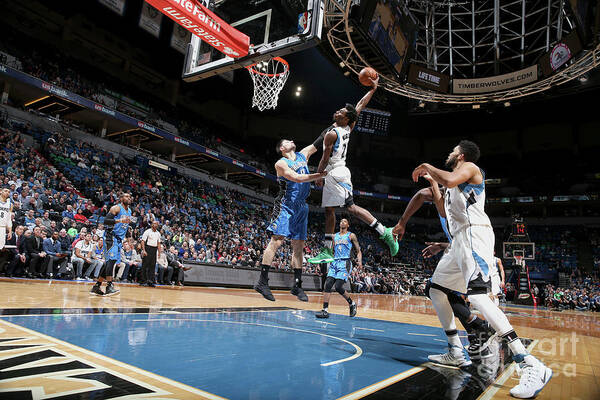 Andrew Wiggins Art Print featuring the photograph Andrew Wiggins #12 by David Sherman