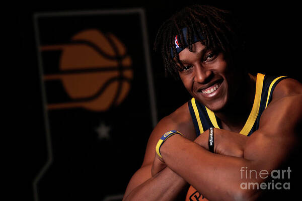 Media Day Art Print featuring the photograph Myles Turner by Ron Hoskins