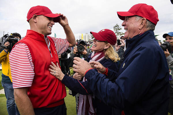 International Match Art Print featuring the photograph The Presidents Cup - Final Round #15 by Chris Condon