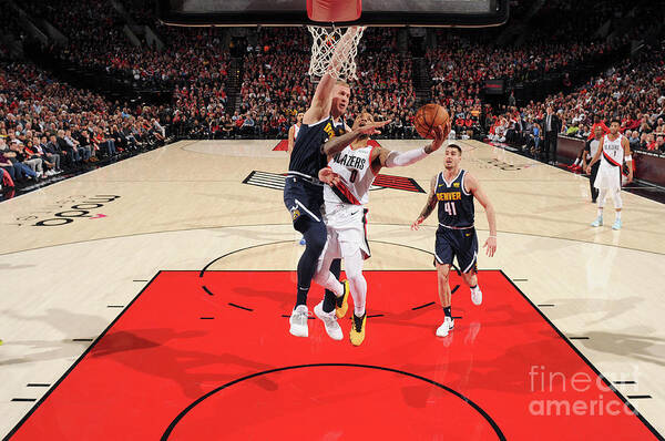 Damian Lillard Art Print featuring the photograph Damian Lillard #17 by Cameron Browne