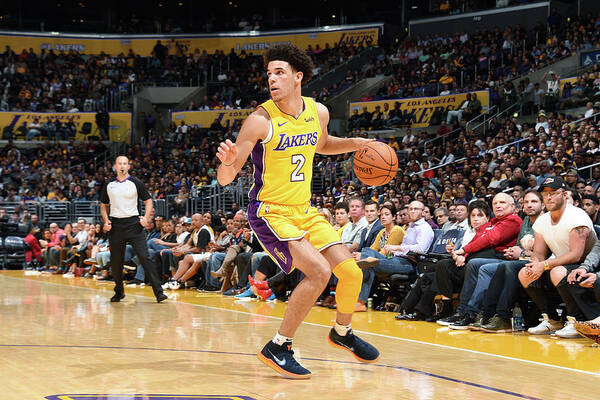 Lonzo Ball Art Print featuring the photograph Lonzo Ball #17 by Andrew D. Bernstein