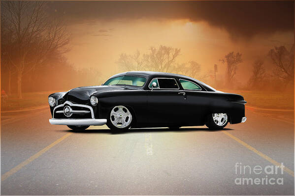 1950 Ford Coupe Art Print featuring the photograph 1954 Ford Custom Coupe by Dave Koontz