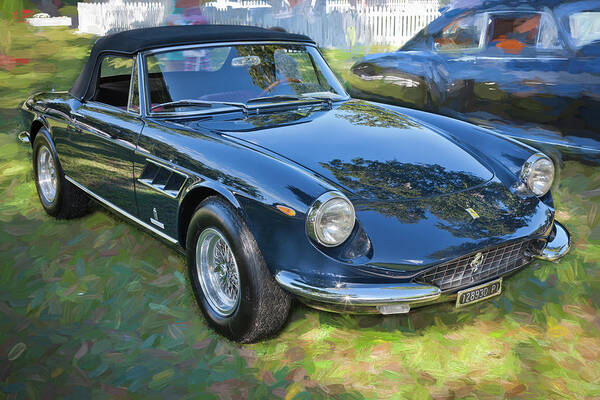 1967 Ferrari 330 Gts Art Print featuring the photograph 1967 Ferrari 330 GTS X107 by Rich Franco