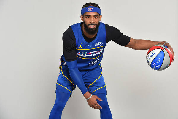 Mike Conley Art Print featuring the photograph 2021 NBA All-Star - Portraits by Jesse D. Garrabrant