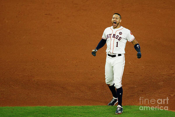 Game Two Art Print featuring the photograph Carlos Correa by Bob Levey