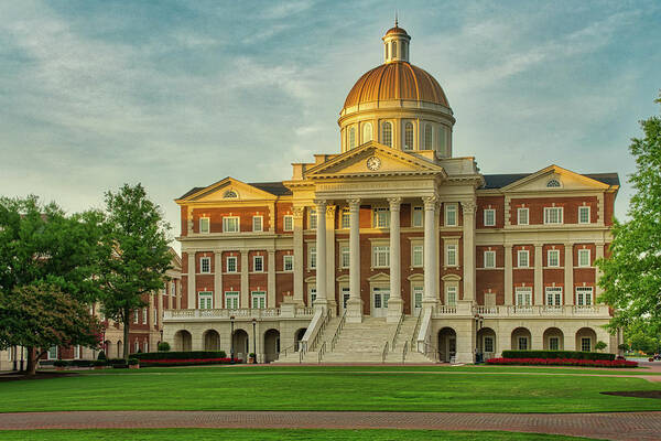 Cnu Art Print featuring the photograph Christopher Newport Hall #2 by Jerry Gammon