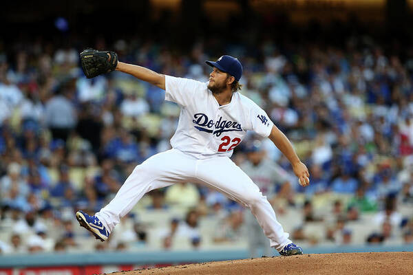People Art Print featuring the photograph Clayton Kershaw by Stephen Dunn