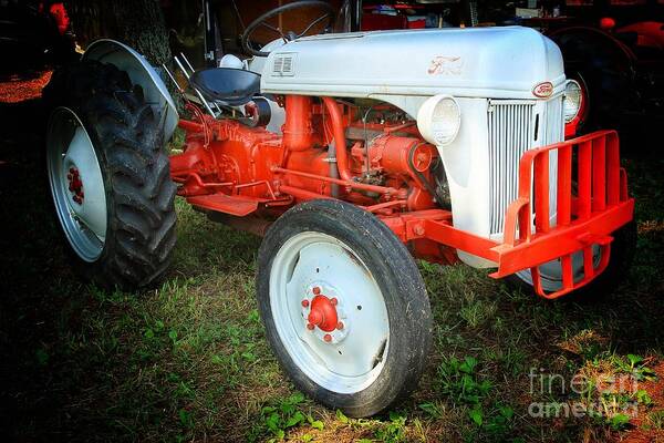 Ford Tractor Art Print featuring the photograph Ford Tractor by Mike Eingle