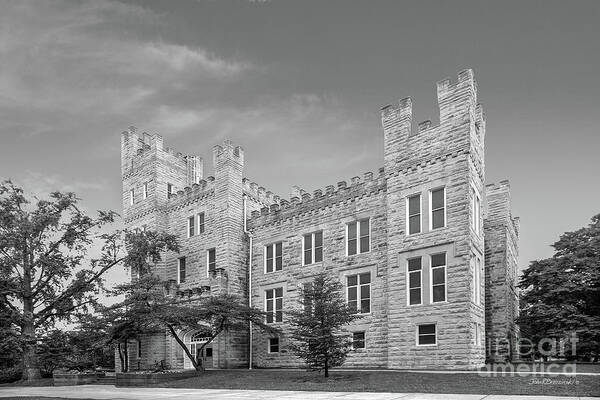 Illinois State University Art Print featuring the photograph Illinois State University Cook Hall #1 by University Icons