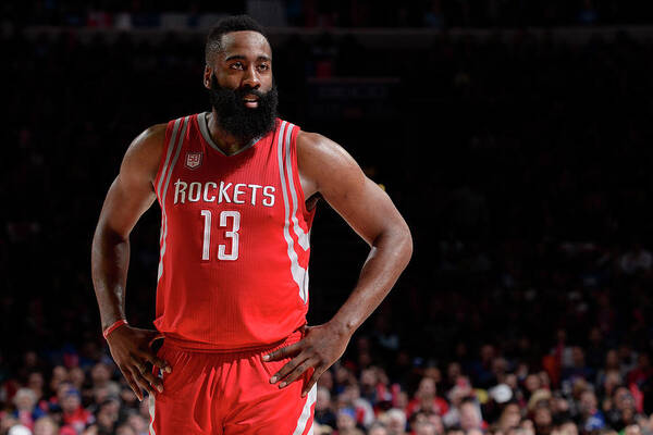 James Harden Art Print featuring the photograph James Harden #2 by David Dow