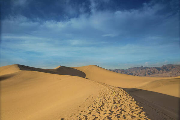 Mesquite Sand Dunes Art Print featuring the photograph Mesquite sunset #2 by Kunal Mehra