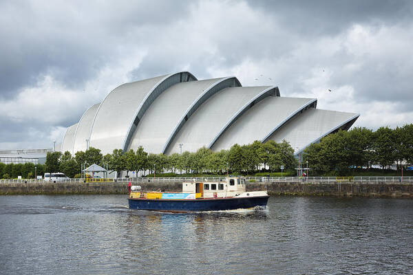 People Art Print featuring the photograph River Clyde Ferry, Glasgow #2 by Theasis