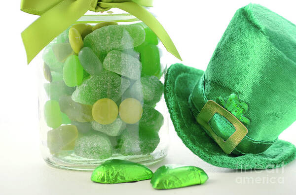 Candy Art Print featuring the photograph St Patricks Day Candy #2 by Milleflore Images