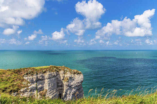 Etretat Art Print featuring the photograph The cliffs at Etretat #3 by Fabiano Di Paolo