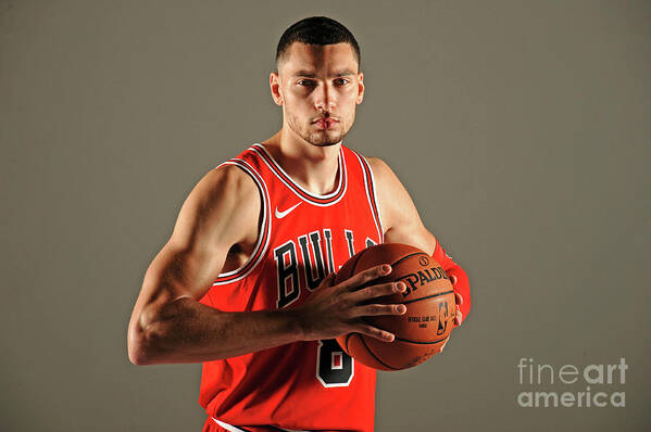 Media Day Art Print featuring the photograph Zach Lavine by Randy Belice
