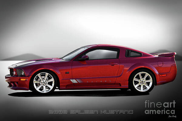 2008 Saleen Mustang Art Print featuring the photograph 2008 Saleen Mustang 'Profile' by Dave Koontz