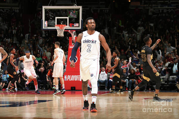 Playoffs Art Print featuring the photograph John Wall by Ned Dishman