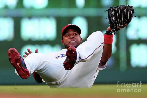 People Art Print featuring the photograph Elvis Andrus by Tom Pennington