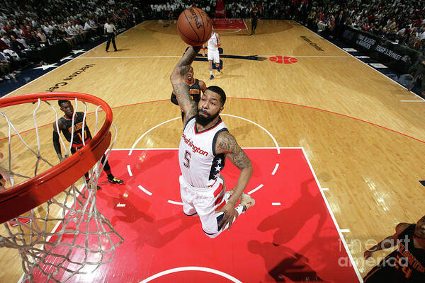 Playoffs Art Print featuring the photograph Markieff Morris by Ned Dishman