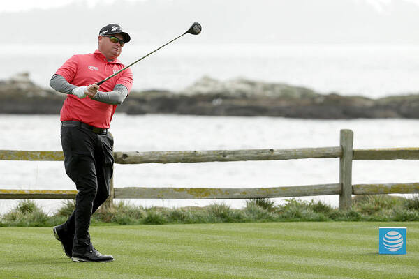 People Art Print featuring the photograph AT&T Pebble Beach Pro-Am - Final Round #4 by Jeff Gross
