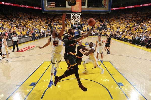 Playoffs Art Print featuring the photograph Lebron James by Andrew D. Bernstein