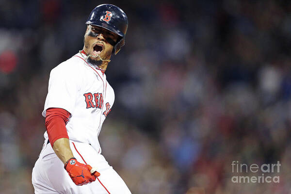 Three Quarter Length Art Print featuring the photograph Mookie Betts by Maddie Meyer