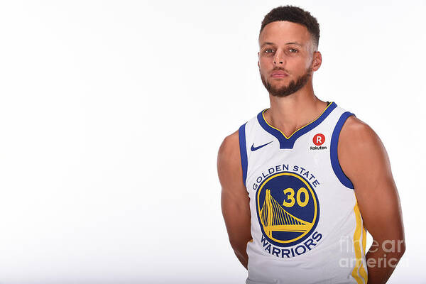 Media Day Art Print featuring the photograph Stephen Curry #4 by Noah Graham