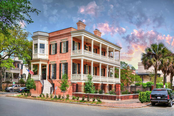 House Art Print featuring the photograph 432 Abercorn... Say It Isn't So by Shelia Hunt