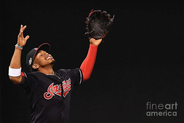 Game Two Art Print featuring the photograph Francisco Lindor #5 by Jason Miller