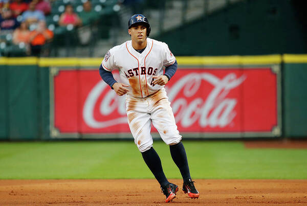 People Art Print featuring the photograph George Springer by Scott Halleran