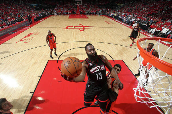 James Harden Art Print featuring the photograph James Harden #5 by Nathaniel S. Butler