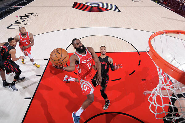 Nba Pro Basketball Art Print featuring the photograph James Harden by Sam Forencich