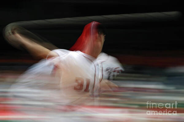 Working Art Print featuring the photograph Max Scherzer by Patrick Smith