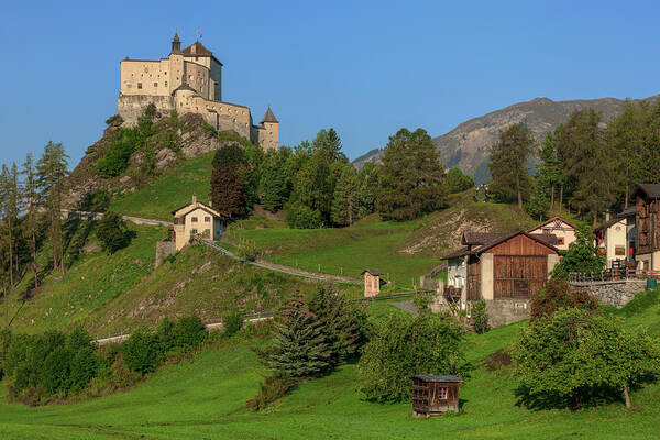 Tarasp Castle Art Print featuring the photograph Tarasp Castle - Switzerland #5 by Joana Kruse