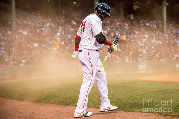 Wind Art Print featuring the photograph David Ortiz #6 by Billie Weiss/boston Red Sox