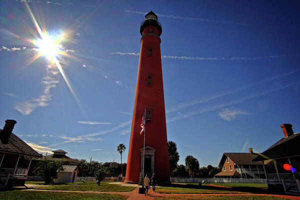 Lighthouse Art Print featuring the photograph Ponce Inlet Lighthouse #6 by George Taylor