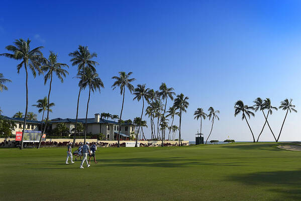 Waialae Country Club Art Print featuring the photograph Sony Open in Hawaii - Round One #6 by Stan Badz