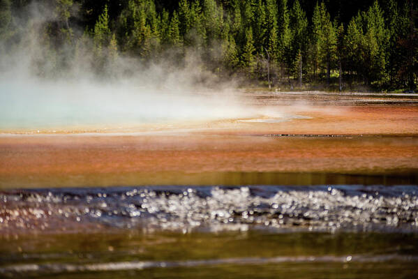 Travel Art Print featuring the photograph Grand Prismatic Spring in Yellowstone National Park #69 by Alex Grichenko