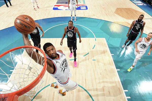 Paul George Art Print featuring the photograph Paul George #7 by Andrew D. Bernstein