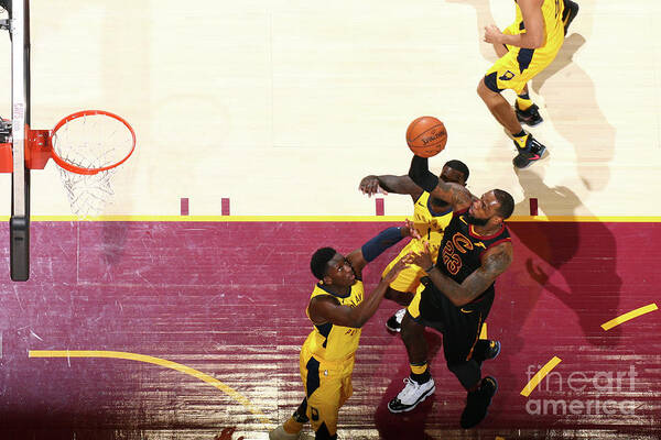 Playoffs Art Print featuring the photograph Lebron James by Nathaniel S. Butler