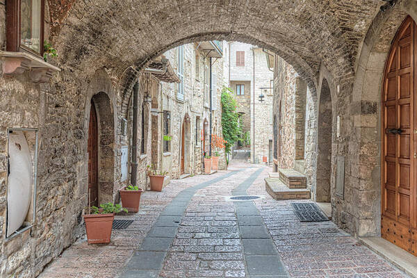 Basilica Art Print featuring the photograph Assisi - Italy #8 by Joana Kruse